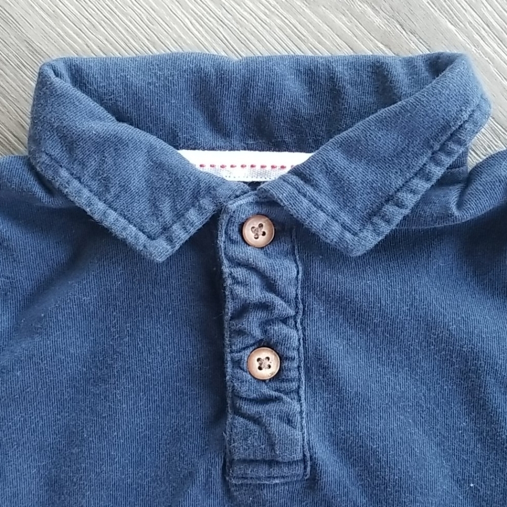 Sonoma navy blue short sleeve baseball shirt 12mo - Picture 6 of 8